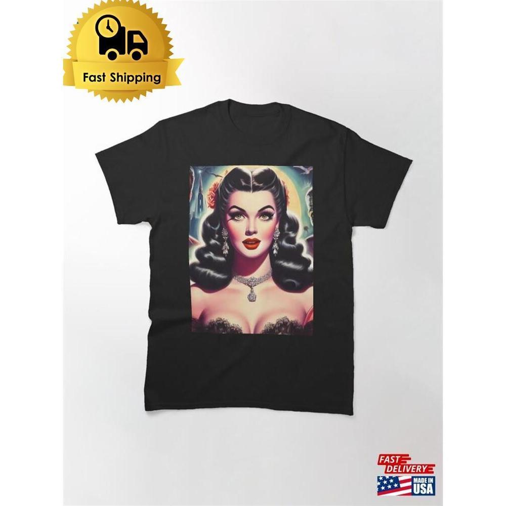 Creepy Pin Up Classic T-Shirt Unisex